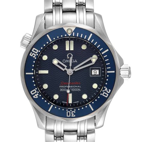 omega seamaster pro 300m blue wave dial|Omega Seamaster 300m for sale.